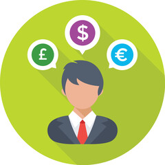 Economist Colored Vector Icon