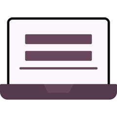 Obraz premium Laptop Icon