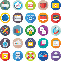 Web Design and Development Vector Icons 

