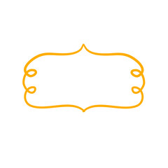 Curly frame hand drawn