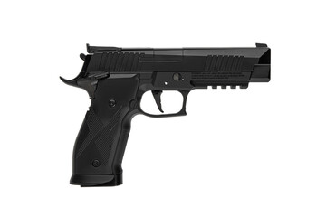 Air gun. Modern pneumatic weapon for air soft, sports and entertainment. A dummy, a copy of a real...