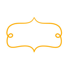 Curly frame hand drawn