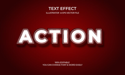 Action text style effect