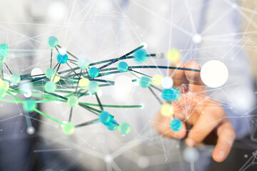 conference Digital Network and data concept 3d