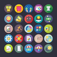 Banking and Finance Vector Icons 


