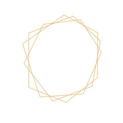 Geometric wedding monogram frame