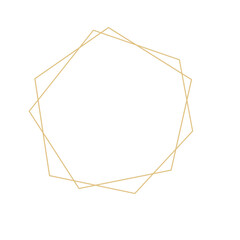 Geometric wedding monogram frame