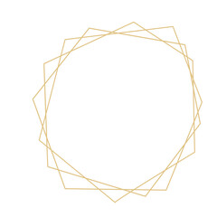 Geometric wedding monogram frame