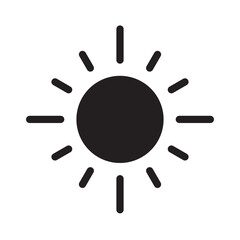 Summer Sun Icon Vector Illustration Design