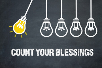 Fototapeta premium count your blessings 