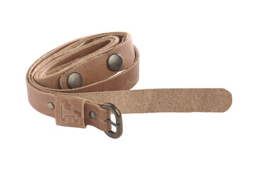 leather belt isolated on white background
