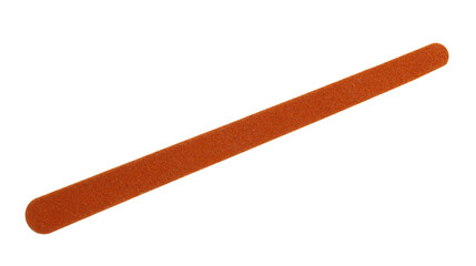 Brown nail file for manicure and pedicure, cosmetic emery board for women