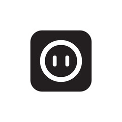 Electric Socket Icon Vector Illustration