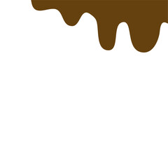 Melting chocolate dripping border
