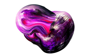 Purple Plasma Abstract Surreal Energy Aura with background transparent