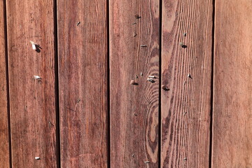 Naklejka premium an empty bulletin board made of old wooden boards 