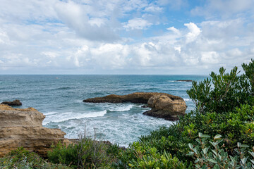 Beach of the Basque country coast