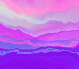 Abstract blue purple liquid background with waves