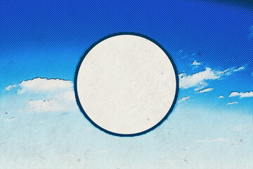 vintage clouds with copyspace