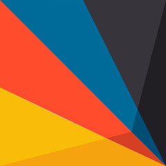 Geometric triangle Blue,Red,Yellow,black abstract background. stripes and shapes. Modern design. 