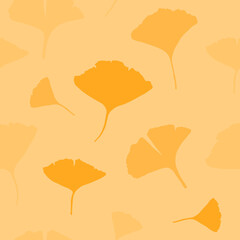 Ginkgo biloba autumn fashion print