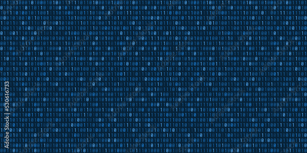 Poster binary data seamless vector background