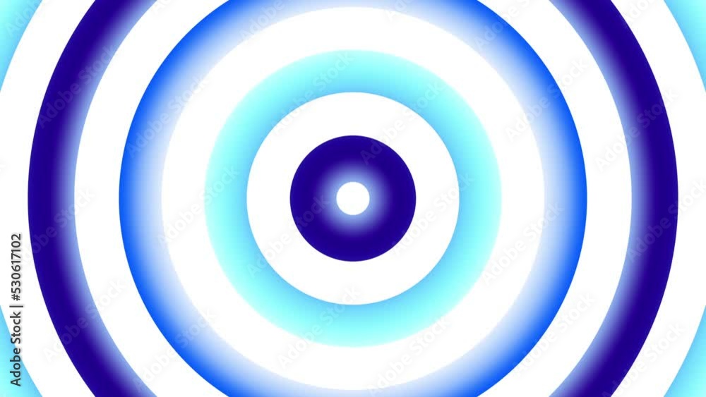 Poster psychedelic moving background. concentric circles. looping footage.
