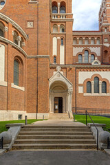 Fototapeta na wymiar Votive Church Entrance Szeged