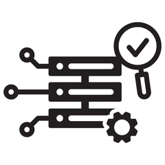 big data capturing  storage and analysis  technology solution vector icon  illustration