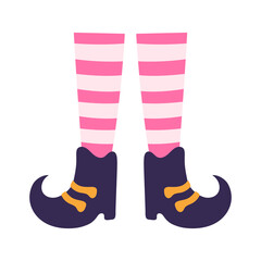 vector illustration of leprechaun legs isolated on white