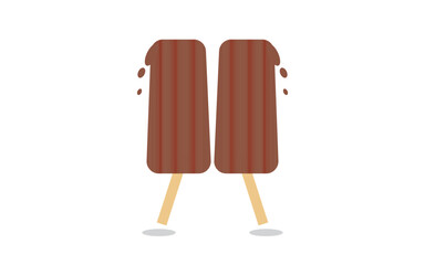 ice cream on a white background