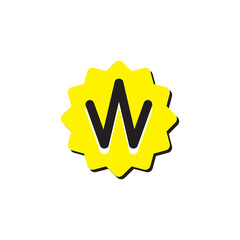 Obraz premium W, Win Gen z slang word in vector