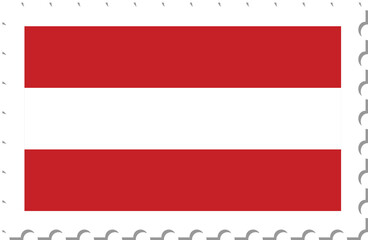 Austria flag postage stamp.