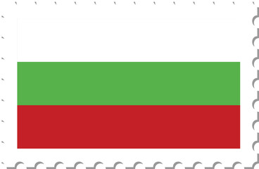 Bulgaria flag postage stamp.