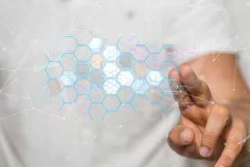Protect Cloud Information Data Concept..