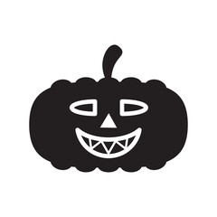 Pumpkin, Halloween, Spooky, Horror Icon Vector Illustration Design