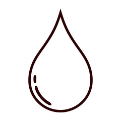 Liquid Droplet Simple Illustration For Logo, Icon, Symbol, Pictogram, or Graphic Design Element. Liquid Droplet Illustration for Water, Oil, Blood, Chocolate, Honey, etc. Format PNG