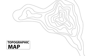 Vector graphic of Topographic map contour background. Contour map vector. black on white. Topographic map lines, contour background. Abstract background. vector eps10.