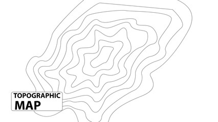 Vector graphic of Topographic map contour background. Contour map vector. black on white. Topographic map lines, contour background. Abstract background. vector eps10.