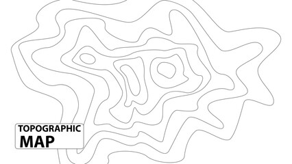 Vector graphic of Topographic map contour background. Contour map vector. black on white. Topographic map lines, contour background. Abstract background. vector eps10.