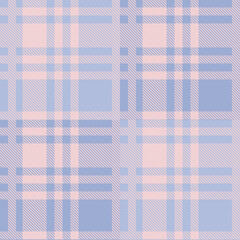 Seamless tartan plaid pattern in Blue and Pink Color.