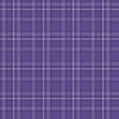 Seamless tartan plaid pattern in Purple Color.