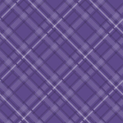 Seamless tartan plaid pattern in Purple Color.