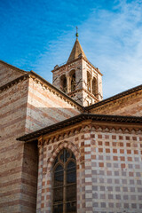 Assisi, a journey through history and religion. The basilica of Santa Chiara