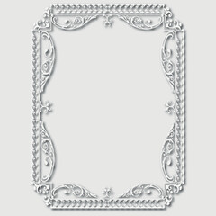Frame, in the style of an ornament, Vector illustration eps 10, Art.