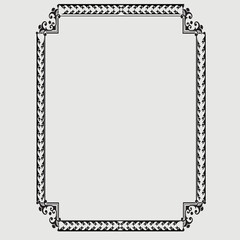 Frame, in the style of an ornament, Vector illustration eps 10, Art.