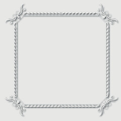 Frame, in the style of an ornament, Vector illustration eps 10, Art.