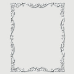 Frame, in the style of an ornament, Vector illustration eps 10, Art.