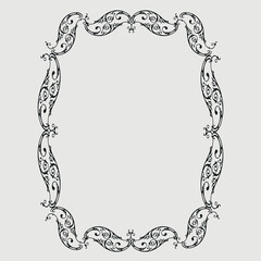 Frame, in the style of an ornament, Vector illustration eps 10, Art.