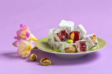Pomegranate Turkish delight.